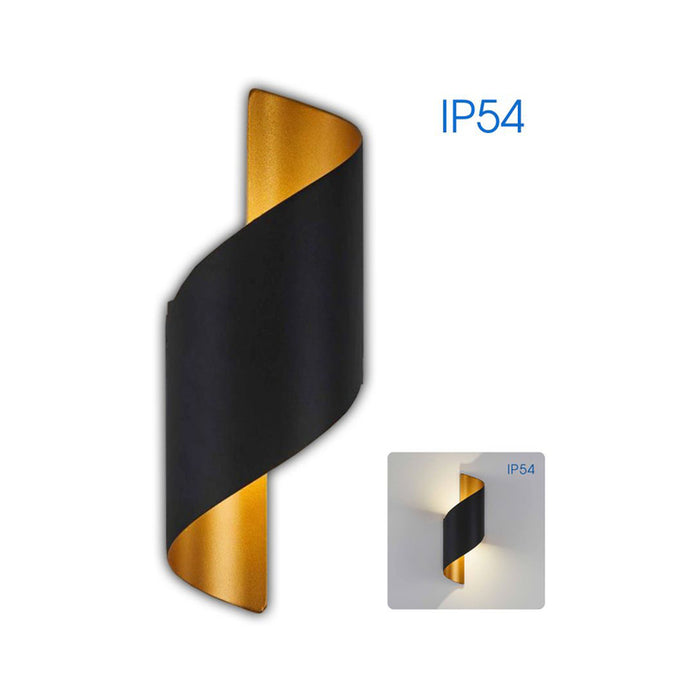 LED FACADE FIXTURE BI-DIRECTIONAL 4000K BLACK VIVALUX APOLLO