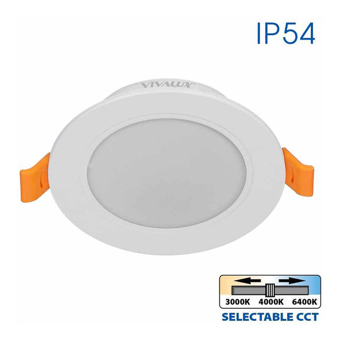 LED MOON 9W 3000K-4000K-6400K IP54 CIRCLE FOR BUILT-IN VIVALUX VERA