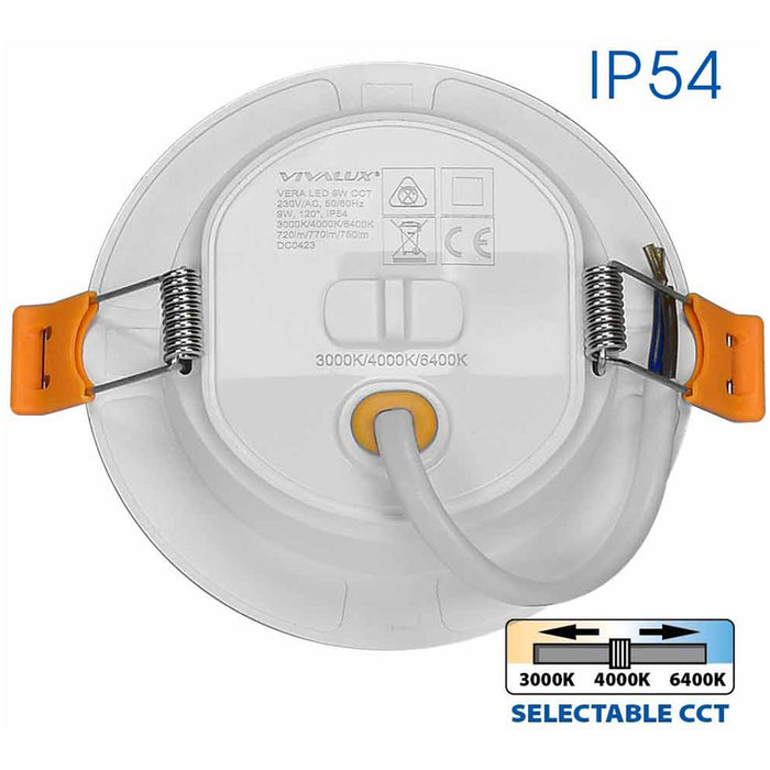 LED MOON 9W 3000K-4000K-6400K IP54 CIRCLE FOR BUILT-IN VIVALUX VERA