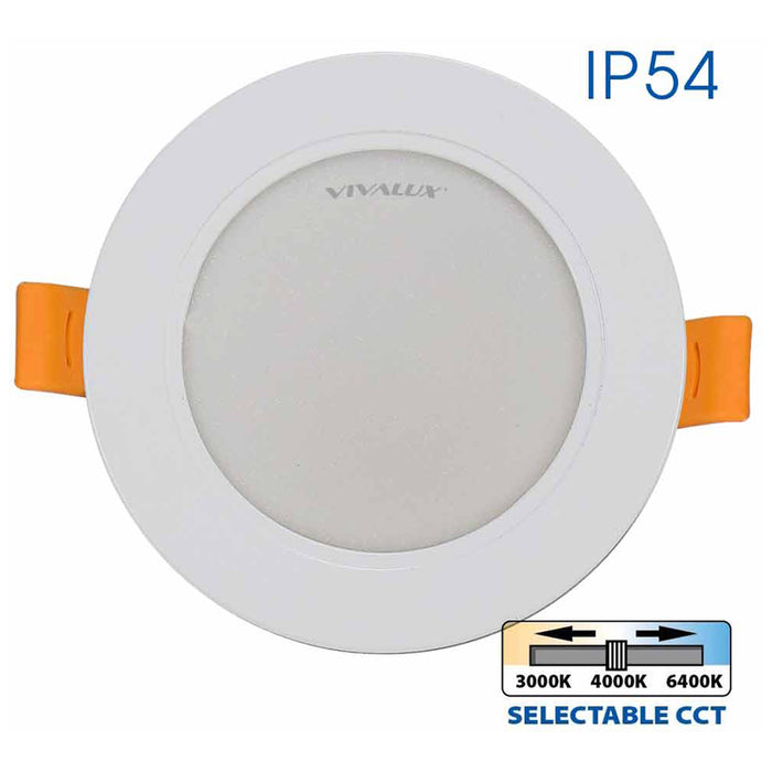 LED MOON 9W 3000K-4000K-6400K IP54 CIRCLE FOR BUILT-IN VIVALUX VERA