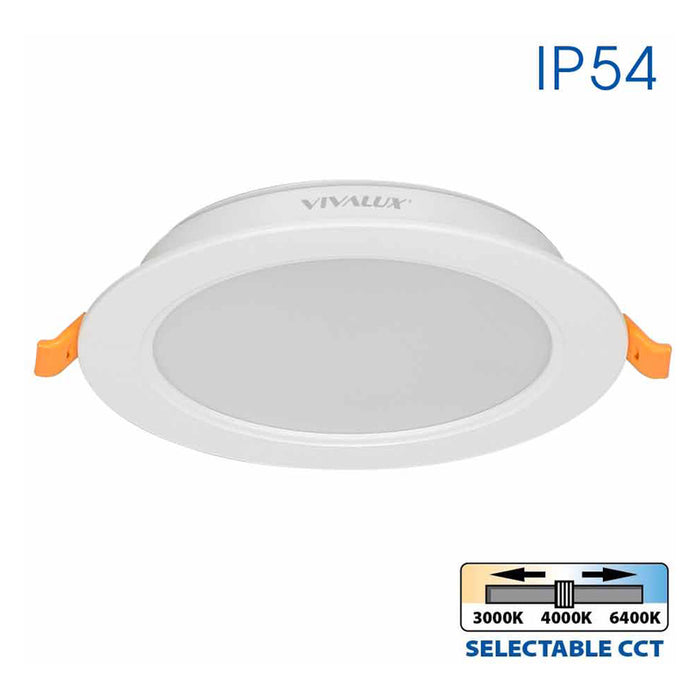 LED MOON 12W 3000K-4000K-6400K IP54 CIRCLE FOR BUILT-IN VIVALUX VERA