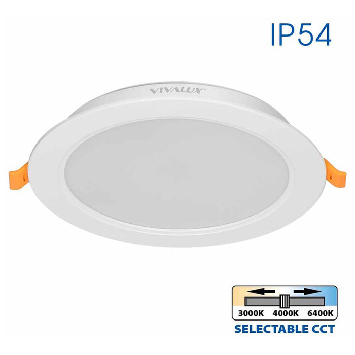 LED MOON 18W 3000K-4000K-6400K IP54 CIRCLE FOR BUILT-IN VIVALUX VERA