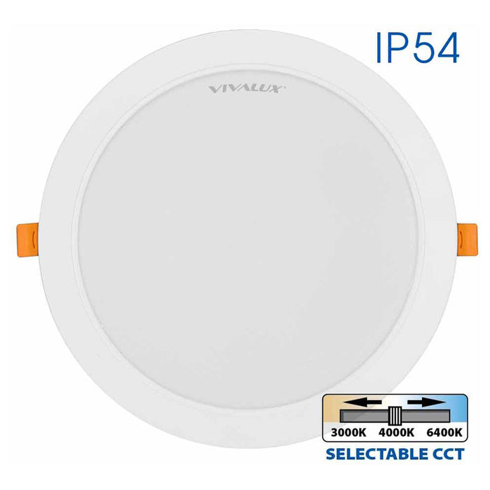 LED MOON 24W 3000K-4000K-6400K IP54 CIRCLE FOR BUILT-IN VIVALUX VERA