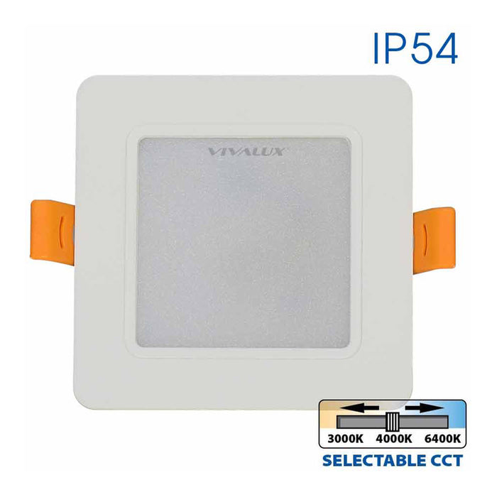 LED MOON 5W 3000K-4000K-6400K IP54 SQUARE FOR BUILT-IN VIVALUX KAPI