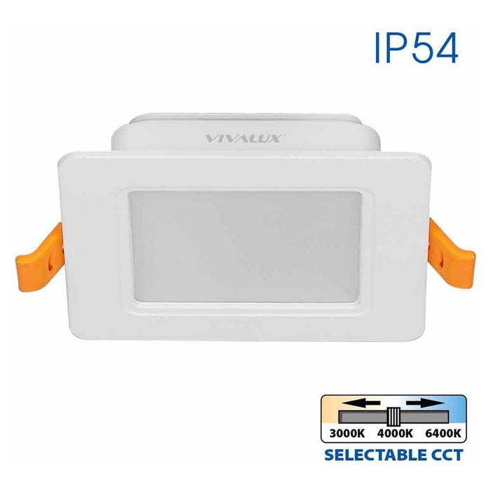 LED MOON 5W 3000K-4000K-6400K IP54 SQUARE FOR BUILT-IN VIVALUX KAPI