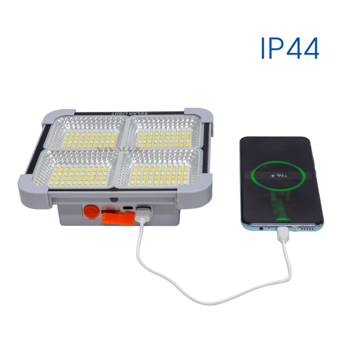 LED PORTABLE SPOTLIGHT 3000 6400K IP44 WITH SOLAR PANEL VIVALUX ZEIN