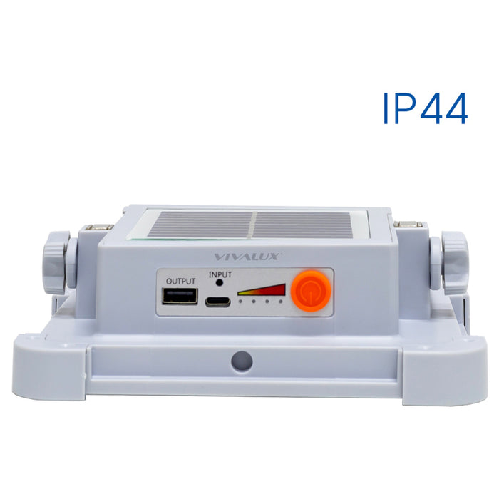 LED PORTABLE SPOTLIGHT 3000 6400K IP44 WITH SOLAR PANEL VIVALUX ZEIN