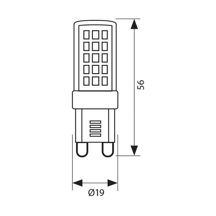 LED BULB G9 4.8W 4000K 550LM VIVALUX