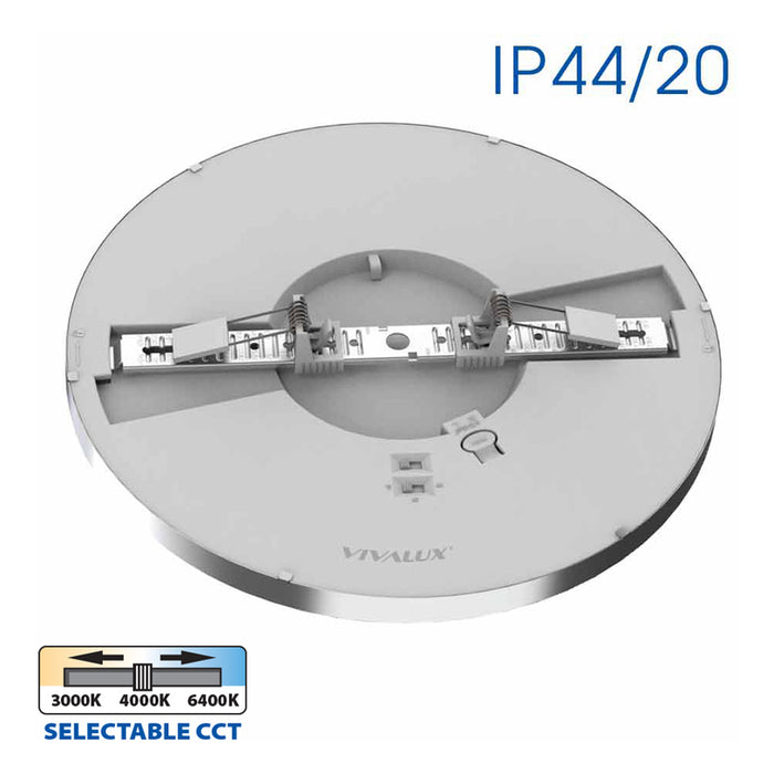 LED CEILING LAMP 12/18/24W 3000-4000-6000K CHROME VIVALUX NEBULA
