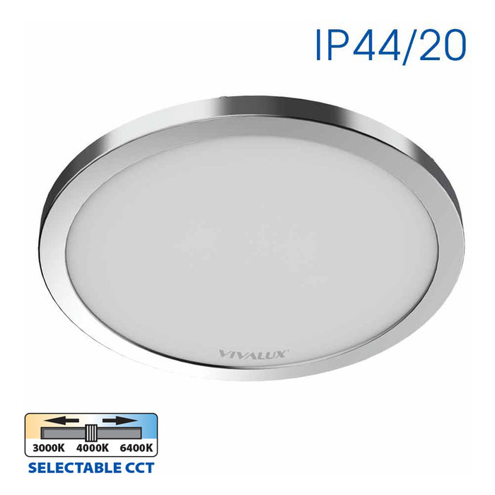 LED CEILING LAMP 12/18/24W 3000-4000-6000K CHROME VIVALUX NEBULA