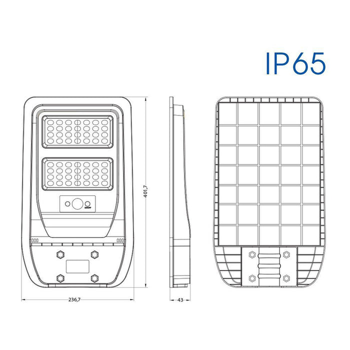 LED SOLAR STREET LAMP 50W 6400K IP65 VIVALUX REX