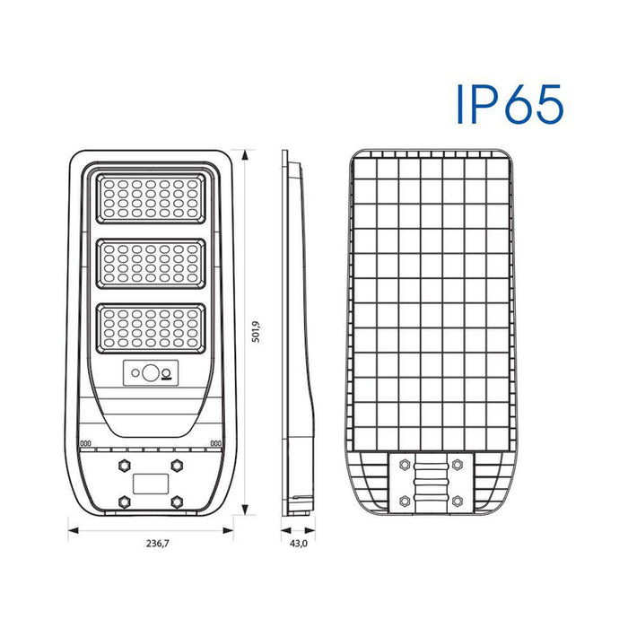 LED SOLAR STREET LAMP 100W 6400K IP65 VIVALUX REX