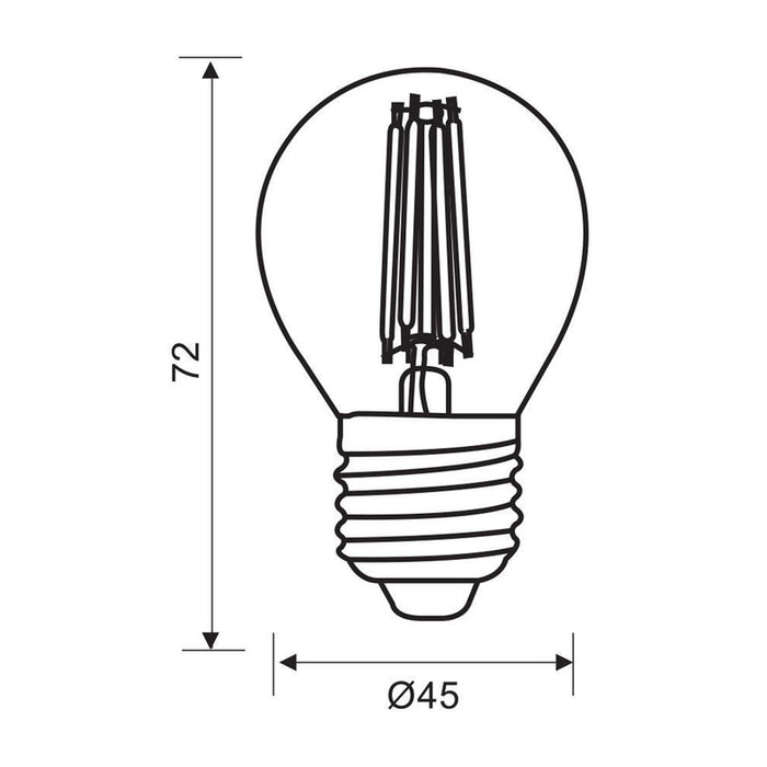 LED BULB E27 7W 230V 4000K 960LM FILAMENT VIVALUX FLICK LED PREMIUM