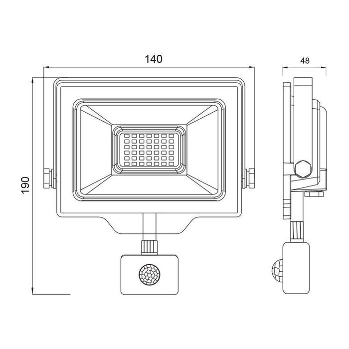 LED SPOTLIGHT 30W 6400K IP44 VIVALUX SHIFT