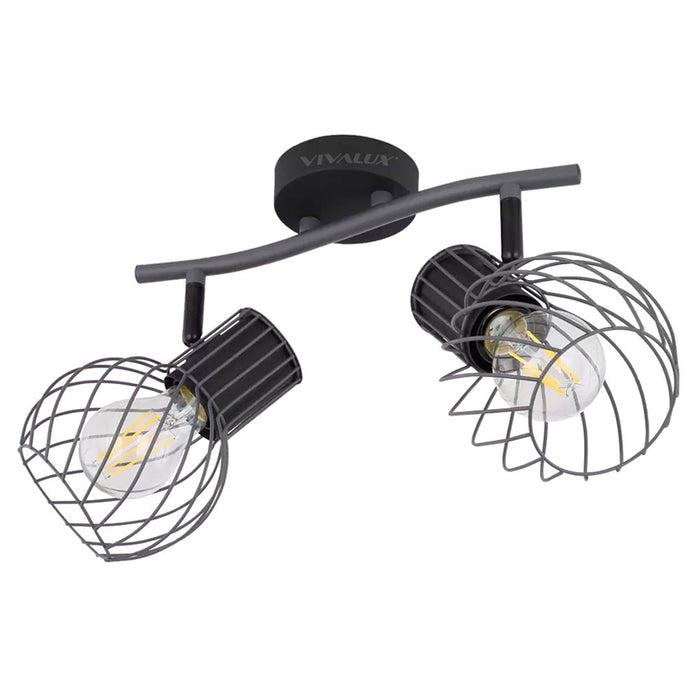 SPOTLIGHT 2XE14 BLACK VIVALUX MAYA