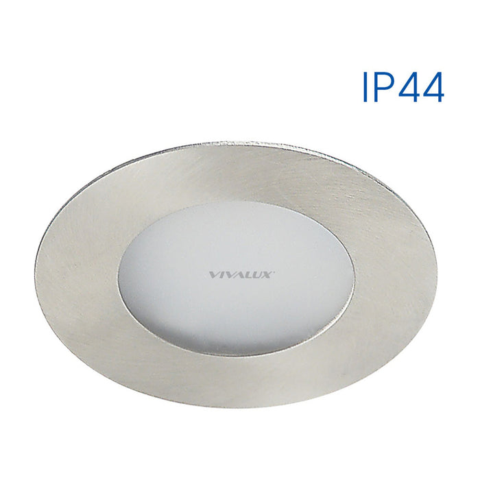 LED MOON FOR BUILT-IN 2W 4000K 150LM IP44 NICKEL MAT VIVALUX OLI
