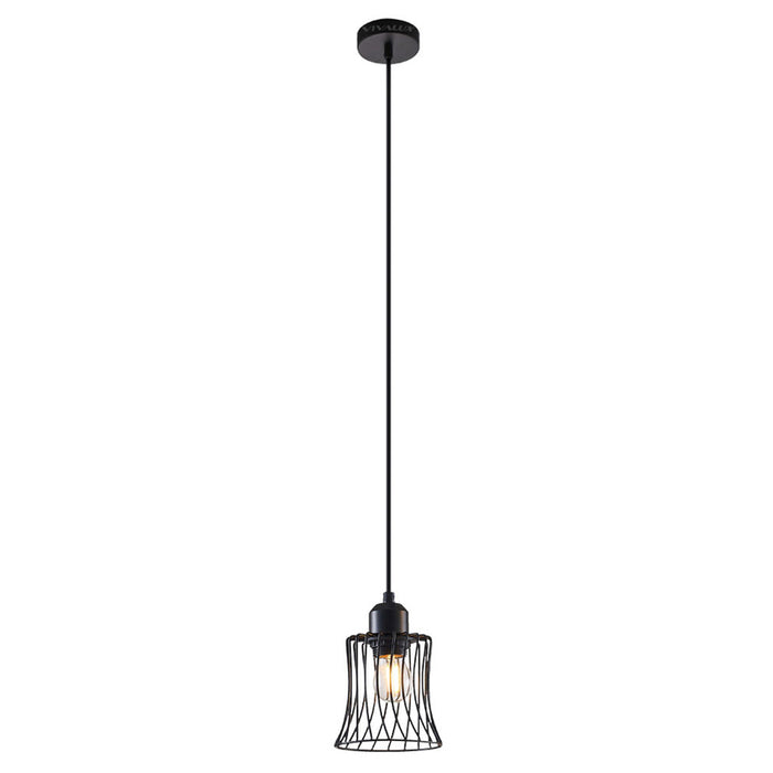 CHANDELIER E27 BLACK VIVALUX AVA