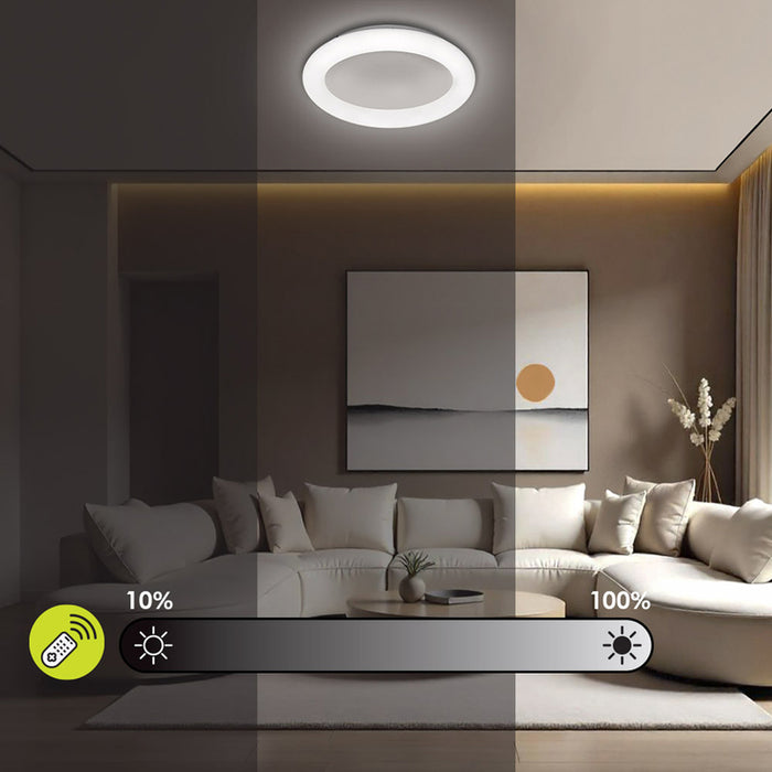 LED CEILING LIGHT 45W 3000-6000K 4742LM 40CM WHITE DU VIVALUX CHELSEA