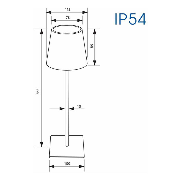 LED DESK LAMP 3W 4000K 230LM WHITE VIVALUX FRIDA