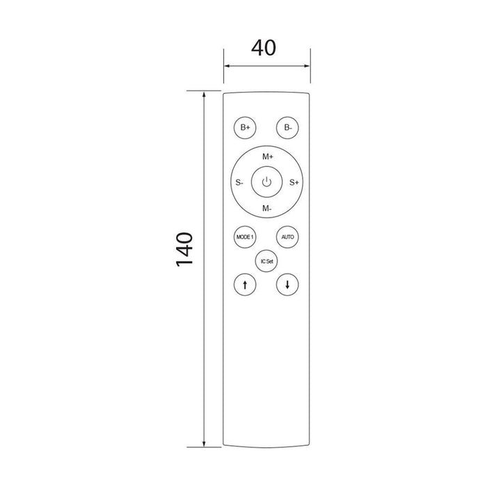 RF MONOCHROME CONTROLLER 12-24V VIVALUX