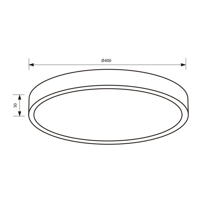 LED CEILING LAMP 35W CCT 40CM GOLD 40CM GOLD VIVALUX LUKA