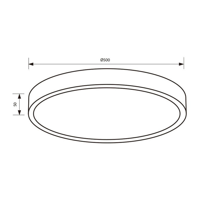 LED CEILING LAMP 45W CCT 50CM GOLD 50CM GOLD VIVALUX LUKA