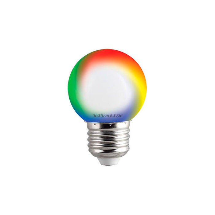 LED BULB E27 0.5W BALL RGB VIVALUX COLORS