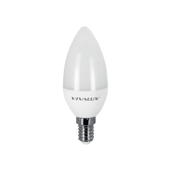 LED BULB E14 6W 480LM 4000K CANDLE VIVALUX
