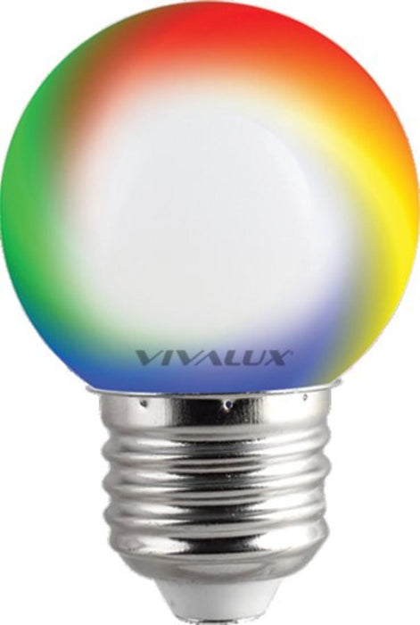 LED BULB E27 0.5W BALL RGB VIVALUX COLORS