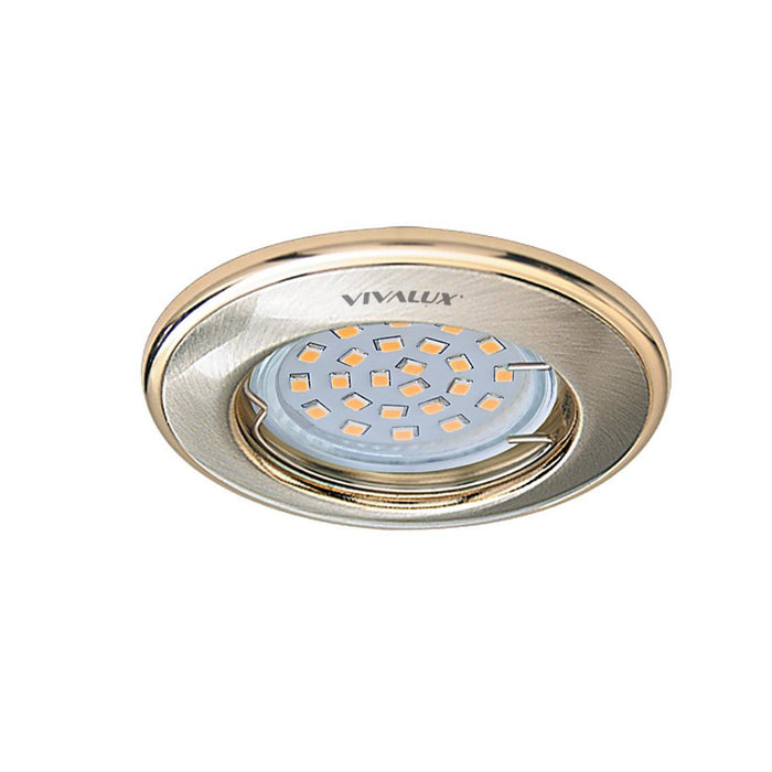 MOON CIRCLE SATIN NICKEL/GOLD SL314 Ф82MM VIVALUX DUA