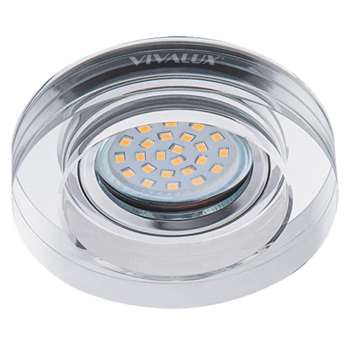 MOON CIRCLE GLASS SILVER SL420 Ф90MM VIVALUX CRYSTAL
