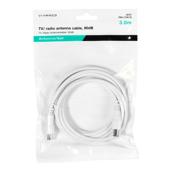 Cable VIVANCO 48701 3M WHITE