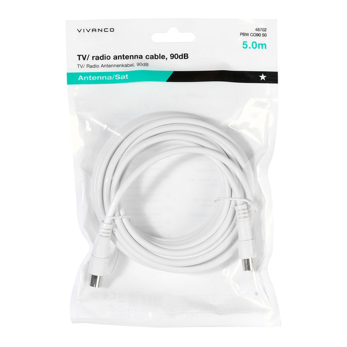 Cable VIVANCO 48702 5M WHITE