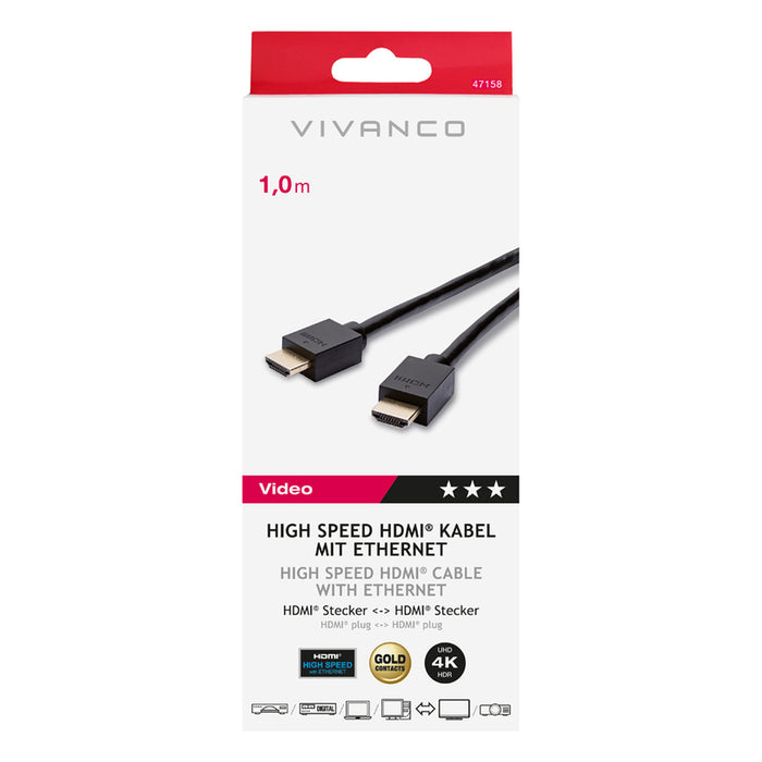 Cable VIVANCO HDMI 47158 1M