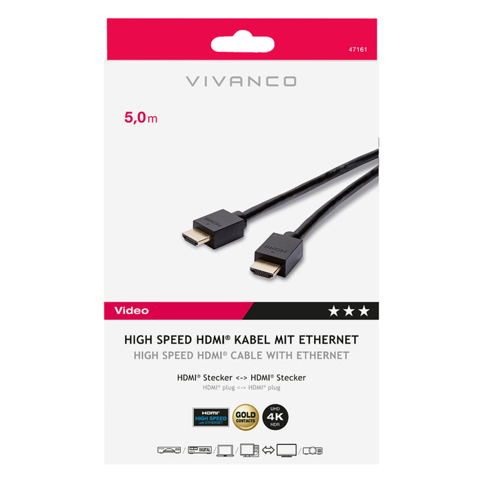 Cable VIVANCO HDMI 5M 47161