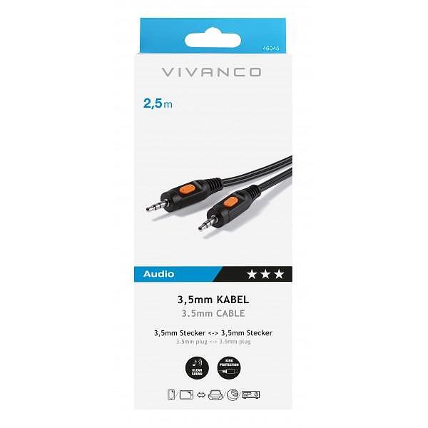Cable Vivanco 46045 Audio cable 3.5 mm 2.5 m