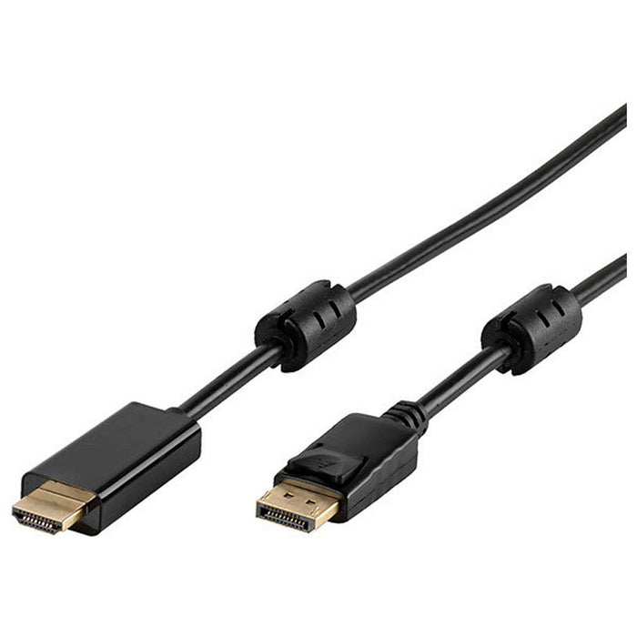 Cable from source with DisplayPort VIVANCO to receiver with HDMI DisplayPort to HDMI 1.8m 45343 only works in this direction