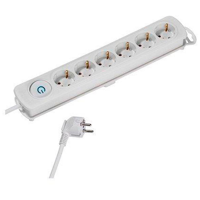 DISTRIBUTOR WITH CABLE VIVANCO 6 GN. WITH KEY 2.5M 37649