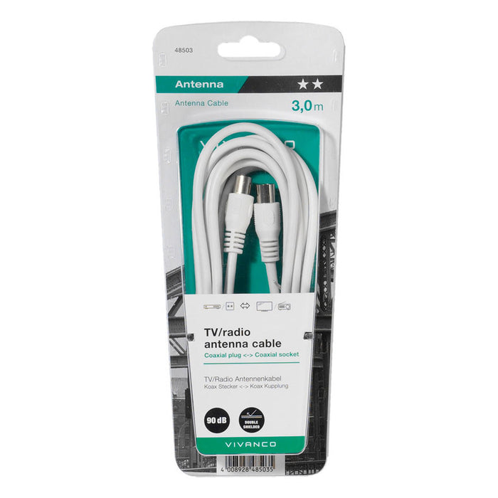 Cable VIVANCO 33725 COAX 3M