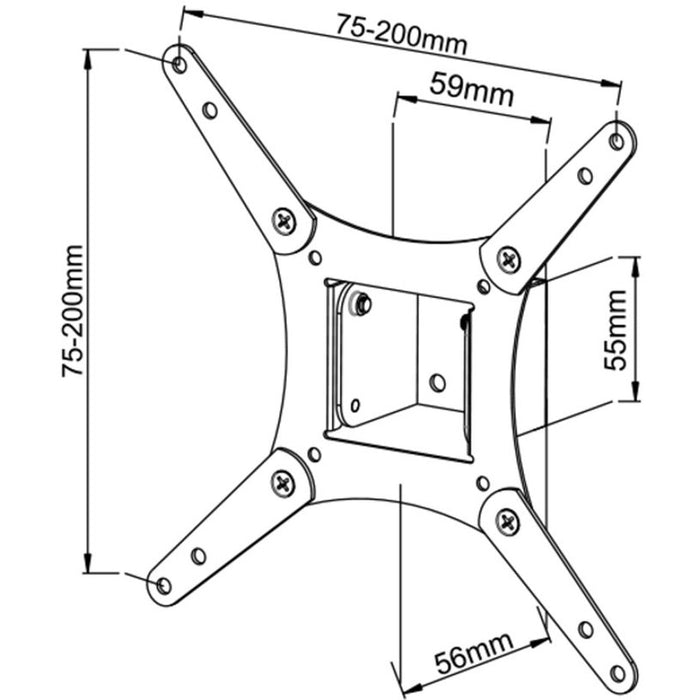 TV STAND VIVANCO 37973 BLACK