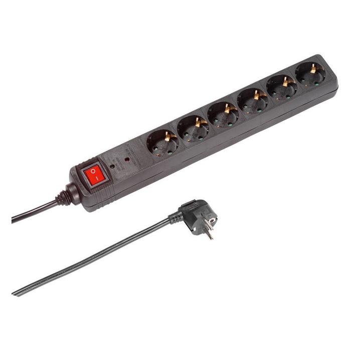 Splitter VIVANCO 6 SOCKETS / 1.4 M. WITH KEY 37654