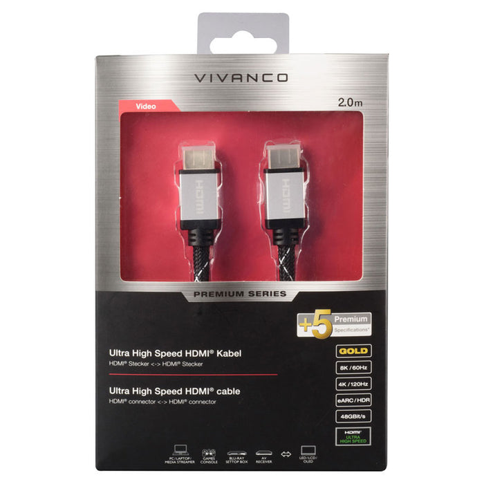 Cable VIVANCO 42209 HDMI 2M 8K
