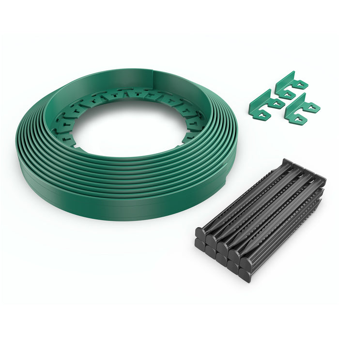 GRASS DIVIDER WITH FIXATORS 9MX3.8CM VODALAND 8290404.18-V