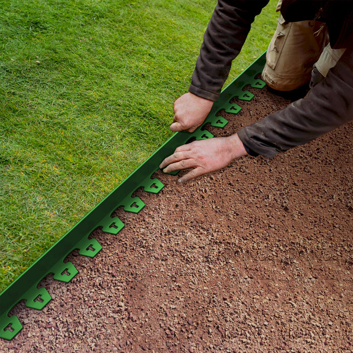 GRASS DIVIDER WITH FIXATORS 9MX3.8CM VODALAND 8290404.18-V