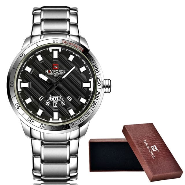 Waterproof male quartz watch NAVIFORCE 9090