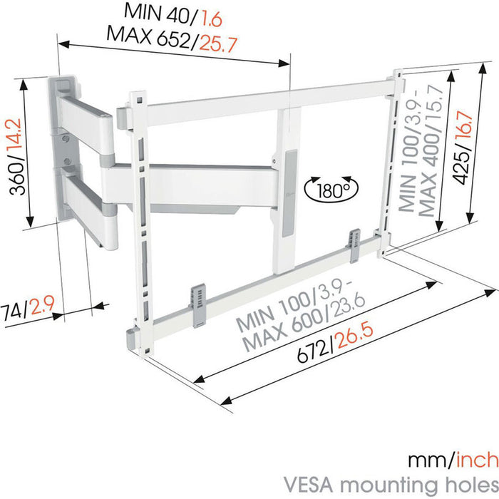 TV Stand VOGELS TVM 5645 ELITE WHITE