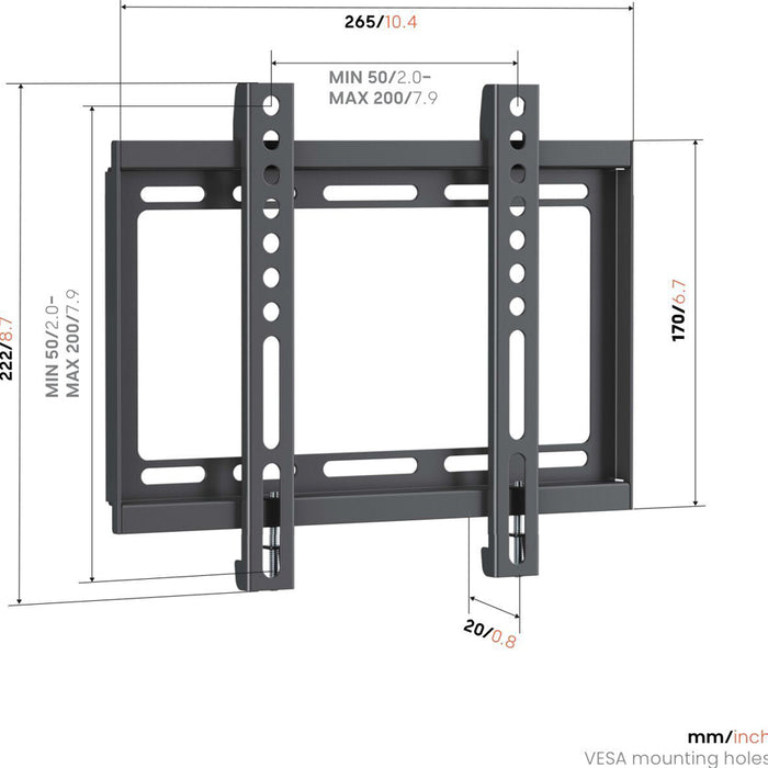 TV Stand VOGELS UP 2003 BLACK