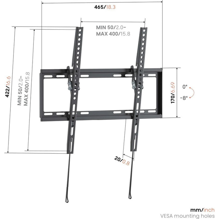 TV Stand VOGELS UP 4013 BLACK