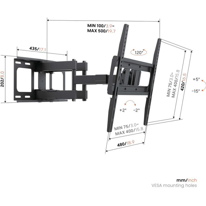 TV Stand VOGELS UP 4053 BLACK