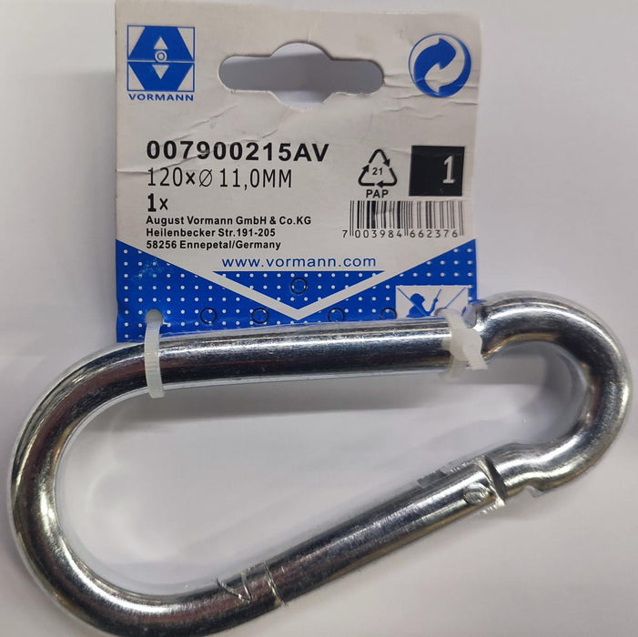 CARABINA GALVANIZED VRN 11MM 120X15/12